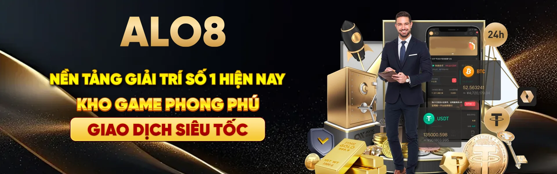 ALO8 – Nen tang Giai tri so 1 Hien nay – Kho game phong phu – Giao dich sieu toc